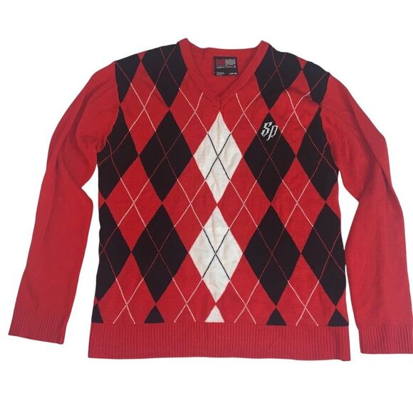 Southpole Other - Southpole Kids Argyle V-Neck Sweater Red Size 16-18 Vintage Style